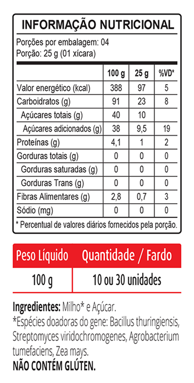 Informação Nutricional - 100g