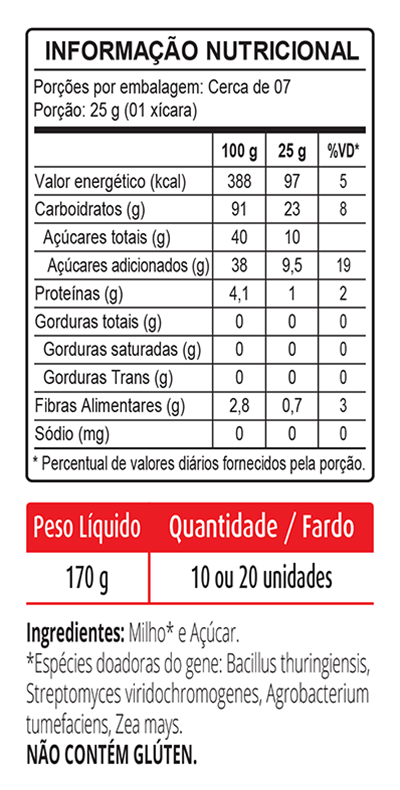 Informação Nutricional - 170g